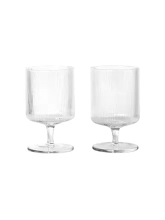 FERM LIVING | Juego de 2 copas de vino RIPPLE | 